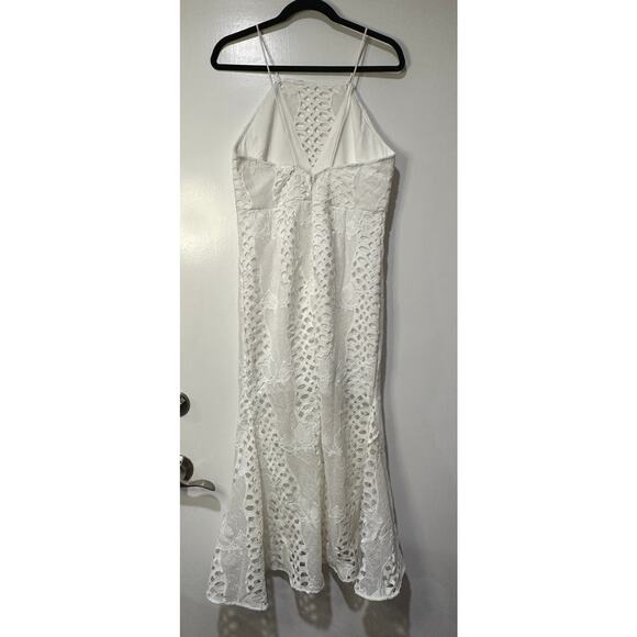 Endless Rose White Lace Midi Dress Size Large NWT Revolve Mermaid Fit - Picture 6 of 10
